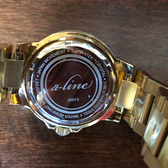 A-Line 20013 Marina Japanese Gold Watch - Picture 7 of 7